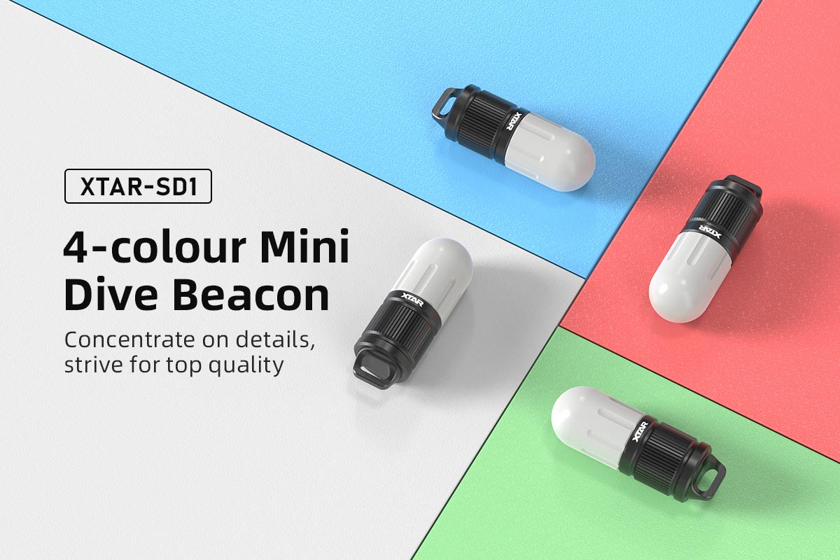 XTAR SD1 Duik flitslicht (Diving Flashlight)