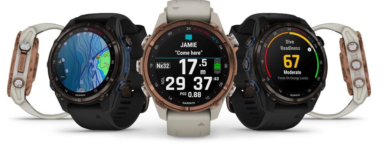 Garmin Descent Mk3i 43mm Koolstofgrijs silicone band - Afbeelding 6