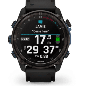 Garmin Descent Mk3i 43mm Koolstofgrijs silicone band