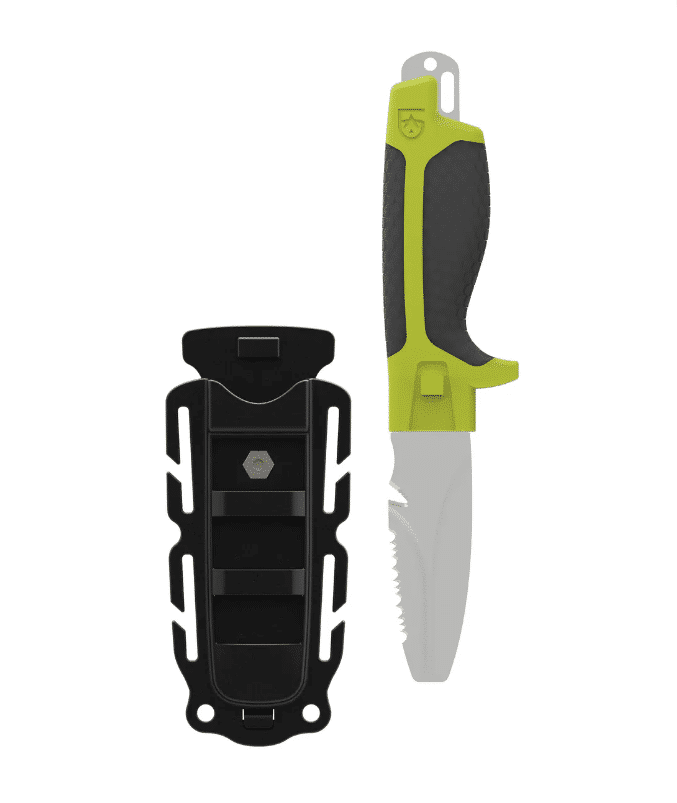 GearAid TANU NavGreen Dive and Rescue knife + BCD bevestiging