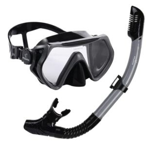 Atlantis Borneo Snorkelset Dry Top Grijs