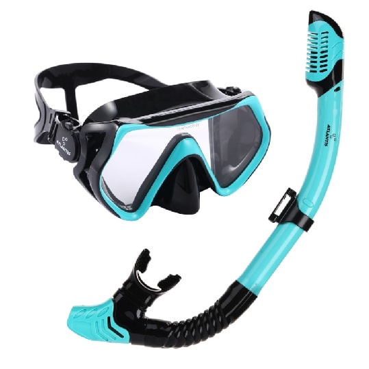 Atlantis Borneo Snorkelset Dry Top Turqoise