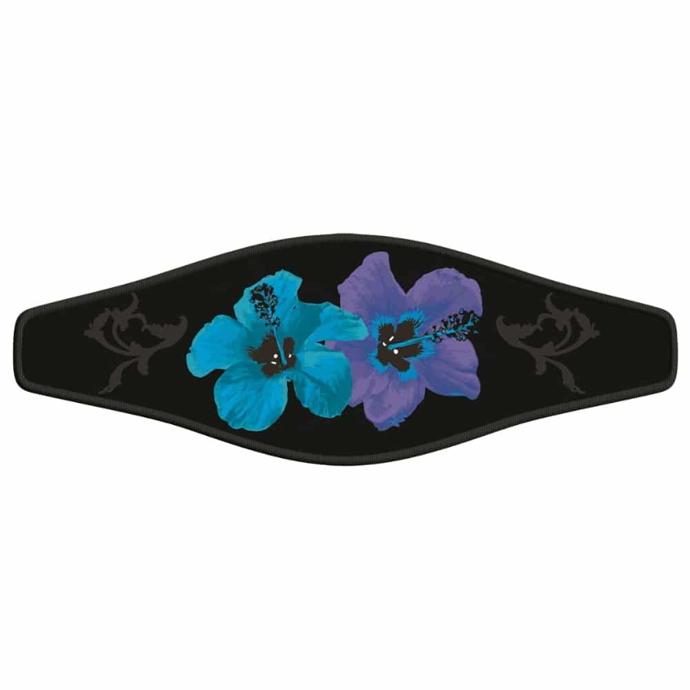 Strap Wrapper Hibiscus flower blauw
